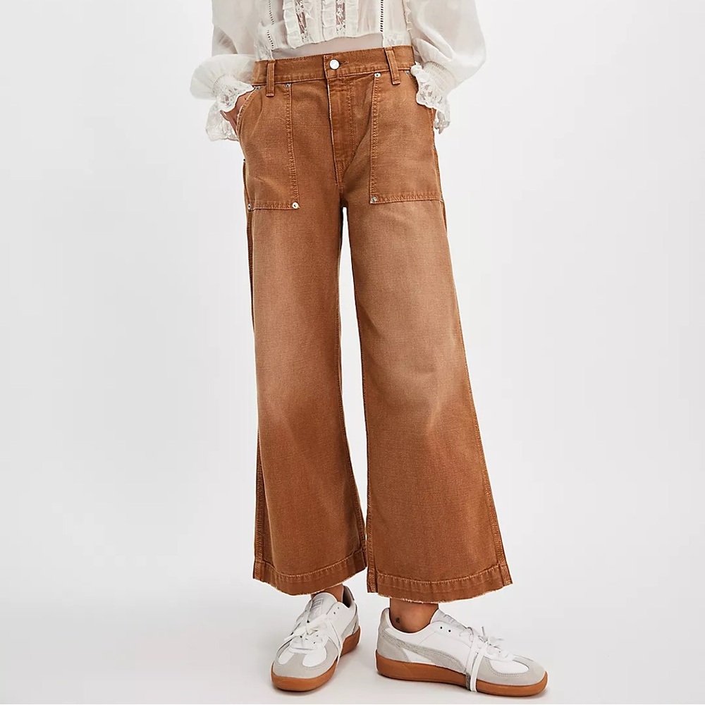Re/Done cropped baker pant